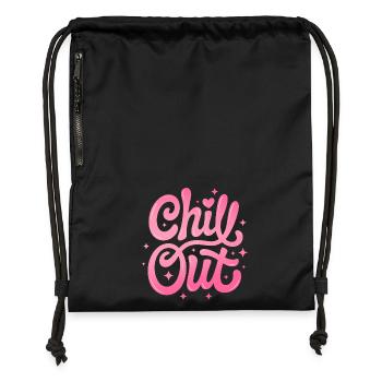 Chill Out - Turnbeutel aus Recycling-Material - Schwarz - Vorne