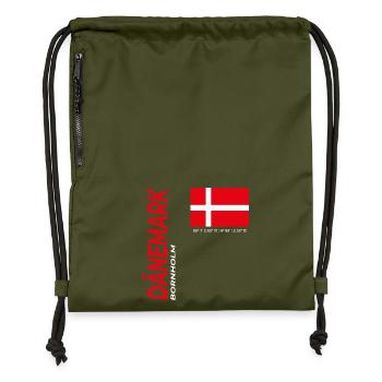 Bornholm - Turnbeutel aus Recycling-Material - military Green - Vorne