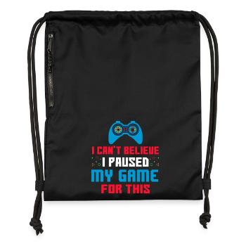 Gamer - Turnbeutel aus Recycling-Material - Schwarz - Vorne