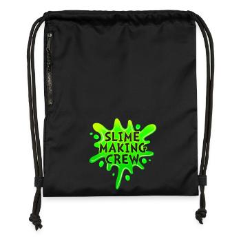 Slimy Slime Slime - Gymsac made from recycled material - black - Front