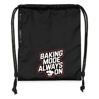 Mode de cuisson toujours activé - Sac à cordon en polyester recyclé - noir - Devant