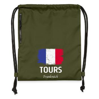 Tours - Turnbeutel aus Recycling-Material - military Green - Vorne