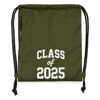 Class of 2025 - Gymsac made from recycled material - military green - Front