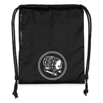 Beer Barrel Beer Brewery - Gymsac made from recycled material - military green - Front