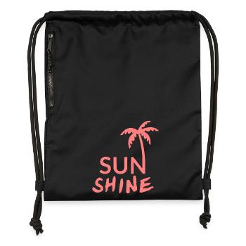 SUN SHINE - Turnbeutel aus Recycling-Material - Schwarz - Vorne