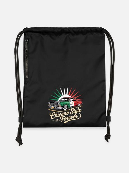 Chicano Forever Mexiko Pride - Turnbeutel aus Recycling-Material - Schwarz