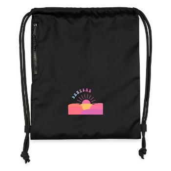 Gratitude Is Healing - Gift Idea - Gift - Gymsac made from recycled material - black - Front