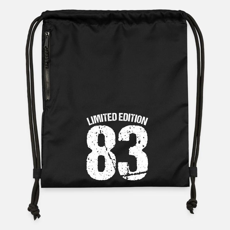 Insigne 83 en édition limitée - Sac à cordon en polyester recyclé - noir