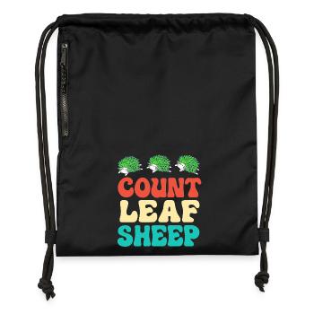 Leaf Sheep Sea Slug Underwater - Gymsac made from recycled material - black - Front