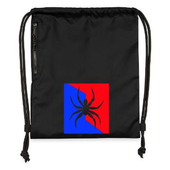 Niveau Spider - Sac à cordon en polyester recyclé - noir - Devant