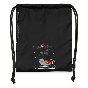 Holly Night - Gymsac made from recycled material - black - Front