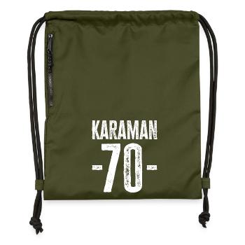 Karaman 70 – Culture from Türkiye - Gymsac made from recycled material - military green - Front