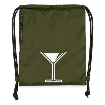 XSommeral Refreshment (White) - Gymsac made from recycled material - military green - Front