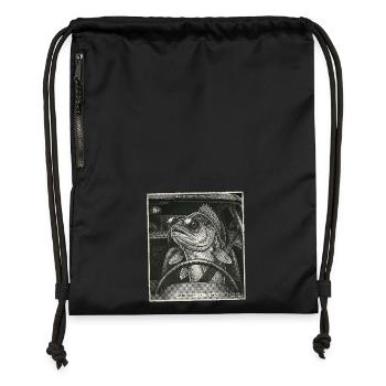 Zander Flashed - Gymsac made from recycled material - black - Front