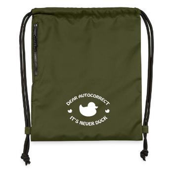 DUCK - Turnbeutel aus Recycling-Material - military Green - Vorne
