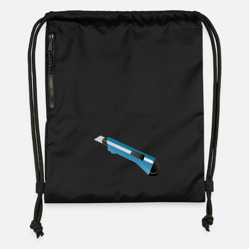 box cutter - Gymsac made from recycled material - black