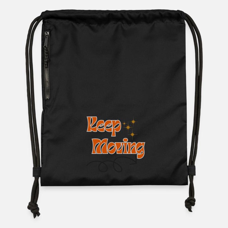 Avancez - Sac à cordon en polyester recyclé - noir