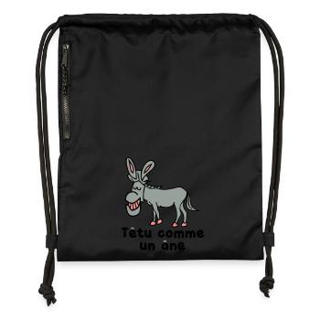 ornery - Gymsac made from recycled material - black - Front