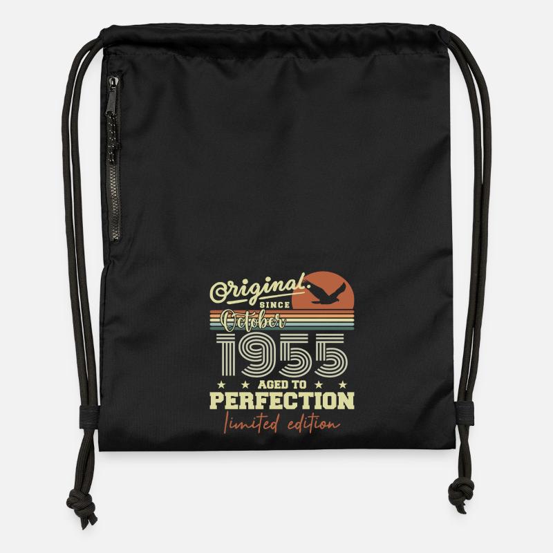 1955 October 1955 Anniversary October 1955 - Gymsac made from recycled material - black