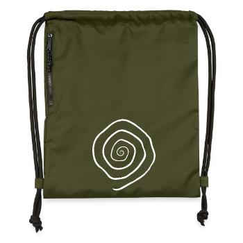 spirale - Sac à cordon en polyester recyclé - military green - Devant