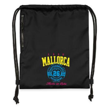 Malle 2026 Mallorca Saufkommando Daydrinking - Turnbeutel aus Recycling-Material - Schwarz - Vorne