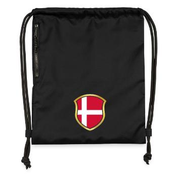 World Champion Champion 2018 wm team Denmark png - Gymsac made from recycled material - black - Front