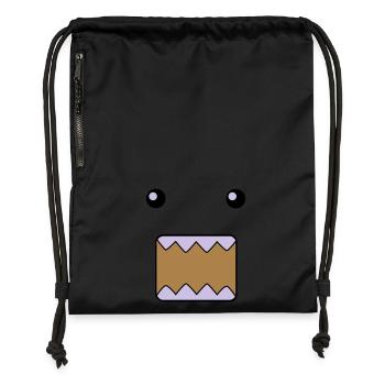 Domo - Sac à cordon en polyester recyclé - noir - Devant