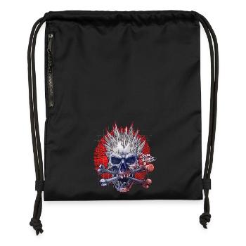 Jolly Roger - Turnbeutel aus Recycling-Material - Schwarz - Vorne