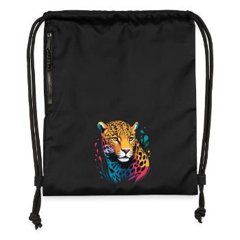Jaguar Head RENDERED - Gymsac made from recycled material - black - Front