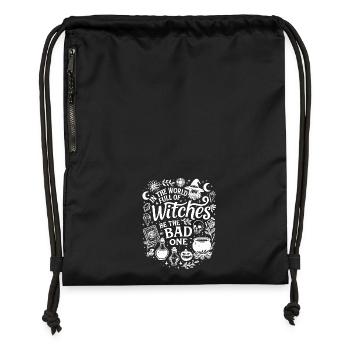 Soyez la mauvaise sorcière - Sac à cordon en polyester recyclé - military green - Devant