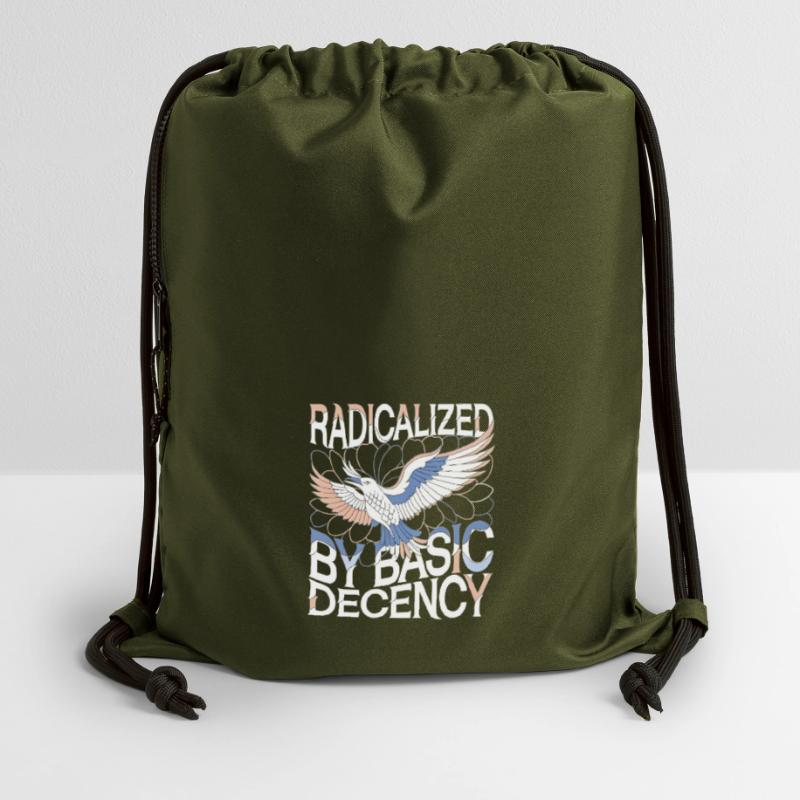 Radicalized by Basic Decency Statement Kunst Turnbeutel aus Recycling-Material