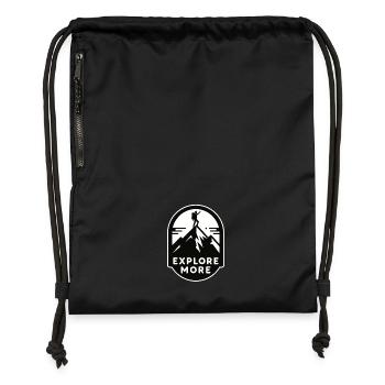 Explore more - Wanderer - Turnbeutel aus Recycling-Material - military Green - Vorne