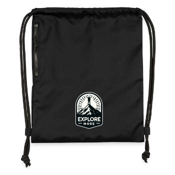 Explore more - Wanderer - Turnbeutel aus Recycling-Material - military Green - Vorne