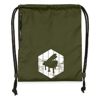 Wing - Gymsac made from recycled material - military green - Front