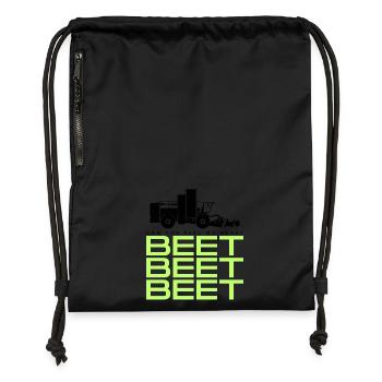 Beet Harvester Tshirt - Gymsac made from recycled material - black - Front