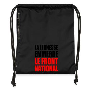 The youth fucks the National Front - Gymsac made from recycled material - black - Front