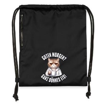 Good morning? Very thin - Gymsac made from recycled material - black - Front