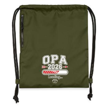 Opa 2026 Loading - Turnbeutel aus Recycling-Material - military Green - Vorne