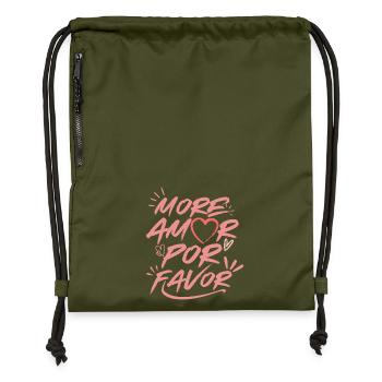 Mehr Amor Por Favor Love Heart Design Pink - Turnbeutel aus Recycling-Material - military Green - Vorne