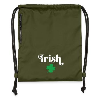Irish - Gymsac made from recycled material - military green - Front