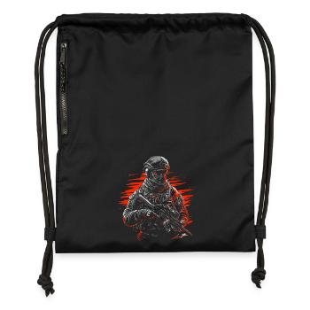 Forces spéciales - Sac à cordon en polyester recyclé - noir - Devant
