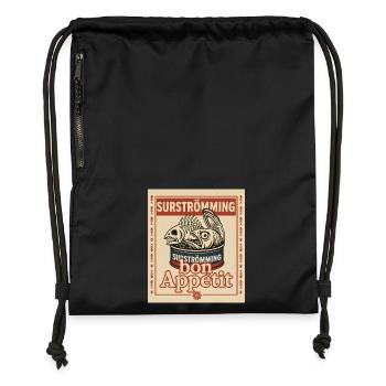 Surströmming Daring Challenge - Gymsac made from recycled material - black - Front