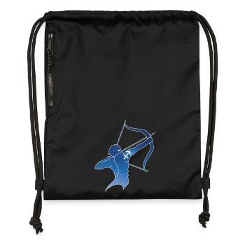 Sagittarius and the universe - Gymsac made from recycled material - military green - Front