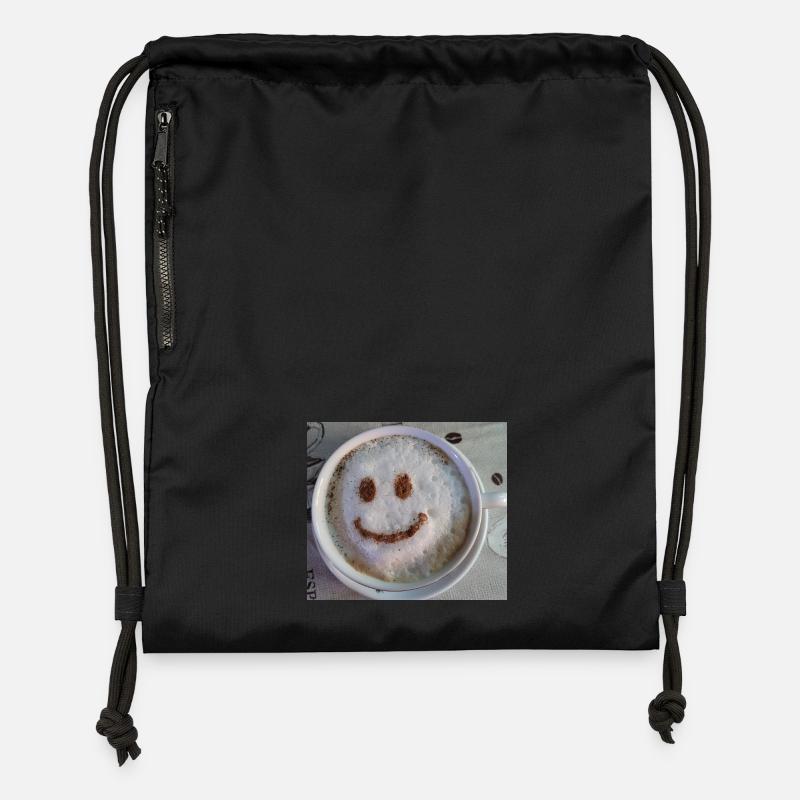 Smile cup - Gymsac made from recycled material - black