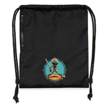 ET in Baseball - Gymsac made from recycled material - black - Front