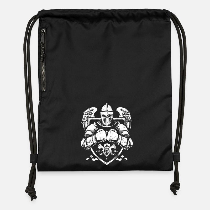 Knight Boxing MMA - Gymsac made from recycled material - black