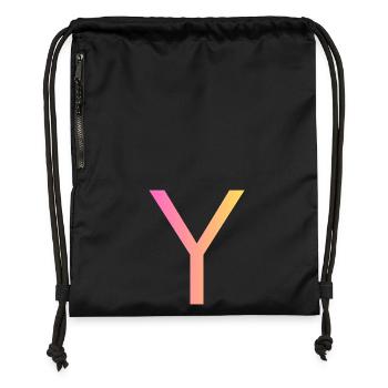 Y - Gymsac made from recycled material - black - Front