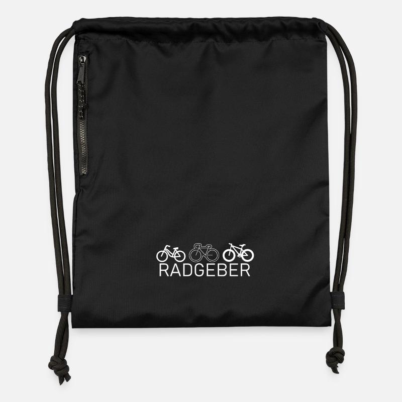 Encodeur de roue - Sac à cordon en polyester recyclé - noir