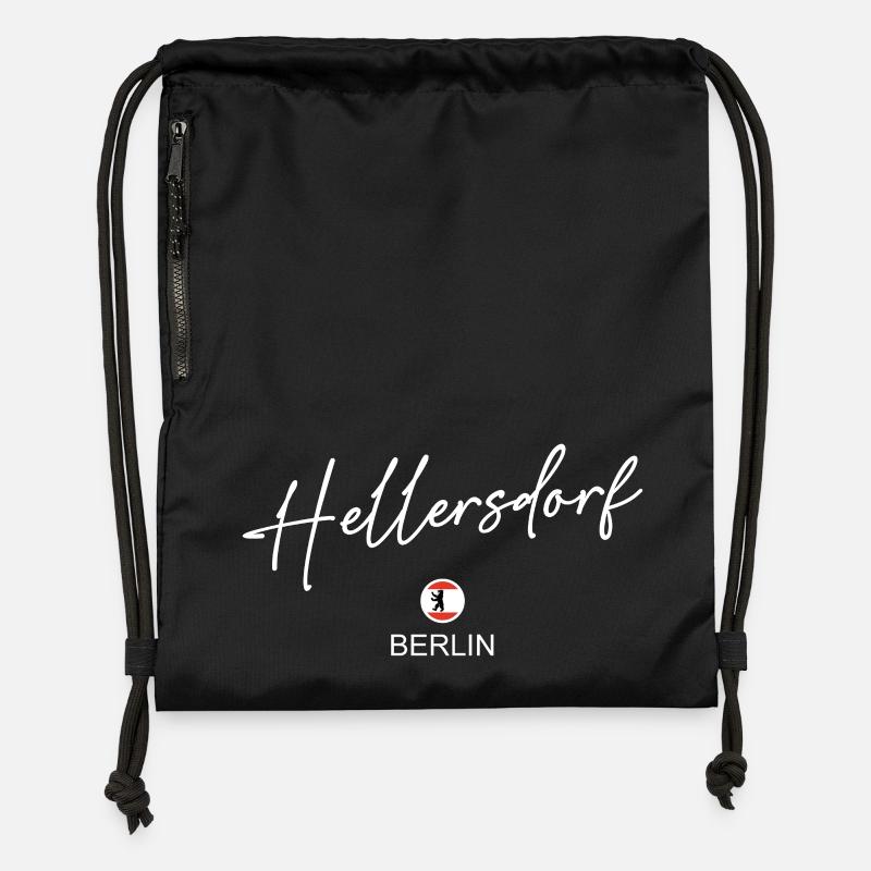 Hellersdorf - Berlin Flag - Berlin Bear - Berli - Gymsac made from recycled material - black