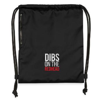 Dibs sur la rousse - Sac à cordon en polyester recyclé - noir - Devant